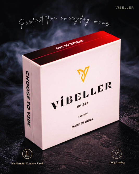 Vibeller Touch Me Luxury Perfume | 40% Oil Concentration | Zero Alcohol Only Essence | Long Lasting Oud, Vanilla & Warm Spicy Fragrance | Premium Unisex Perfume